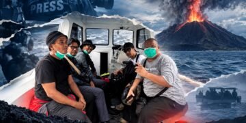 Lima Jurnalis hilang kontak saat akan liputan ke Gunung Anak Krakatau dan saat ini masih dalam pencarian. -ILUSTRASI