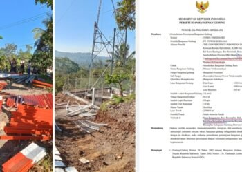 Dokumen dan proyek menara telekomunikasi di Desa Bongancina, Kecamatan Busungbiu, Buleleng. -IST