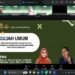 Tangkap Layar Kuliah Umum via Zoom yang Digelar Himpunan Mahasiswa Program Studi (HMPS) Pendidikan Bahasa dan Sastra Indonesia (PBSI) FKIP Universitas Mahasaraswati (Unmas) Denpasar.