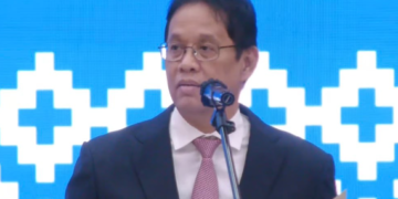 Purbaya Yudhi Sadewa dalam acara serah terima jabatan (sertijab) dengan Menteri Keuangan RI yang baru, Suahasil Nazara di Kantor Kementerian Keuangan, Jakarta, Selasa (15/9/2026). (Foto: YouTube)