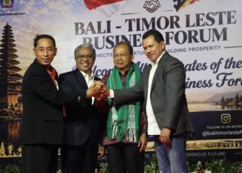 Gubernur Bali Wayan Koster saat menerima delegasi Timor Leste. -BALITOPIK.COM