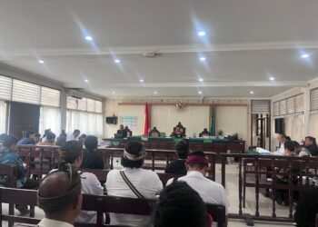 Suasana sidang praperadilan kasus I Made Daging di PN Denpasar. -BALITOPIK.COM