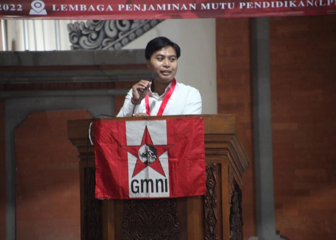 Ketua DPC GMNI Denpasar, Wayan Hendra. -IST